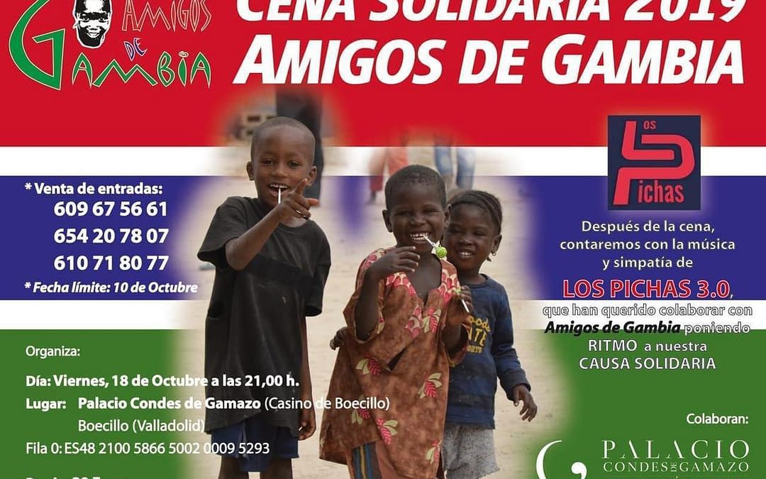 Cena solidaria 2019. Amigos de Gambia